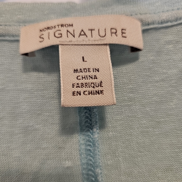 Nordstrom Signature linen short sleeve top - Picture 4 of 6